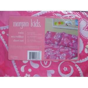  Hearts Swirls Morgan Kids Becca Twin Sheet Bedding Set 