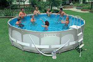 Intex 16x48 ULTRA FRAME Pool Package INCLUDES filter,ladder,cover 
