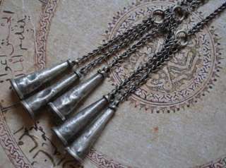 Vintage Bedouin Silver Headdress Pendant Amulet Jewelry  
