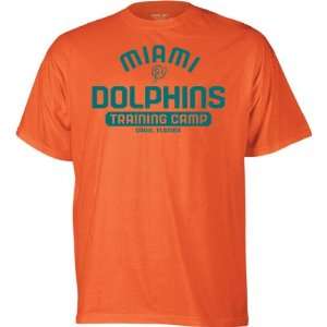  Miami Dolphins  Orange  Training Camp T Shirt Sports 
