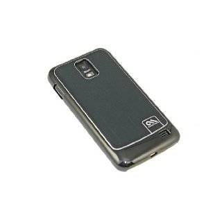   Brushed Aluminum Case Cover for Samsung Galaxy S2 Skyrocket   Black