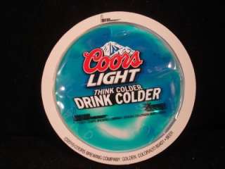 new 2 coors light freezable coasters collectible search