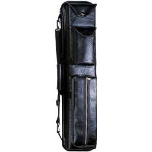   Black Textured Cue Case with Felt Shaft Separator: Sports & Outdoors