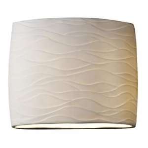  Oval Wave 11 1/4 Wide Wall Sconce