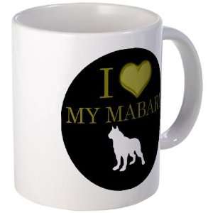 Heart My Mabari Dog Mug by  
