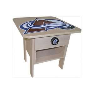  Sports Furniture Colorado Avalanche Wooden Side Table 