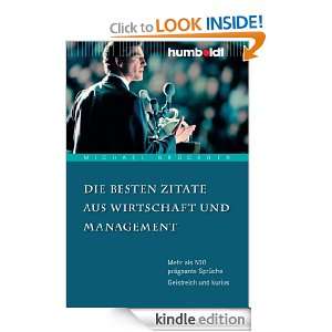 Die besten Zitate aus Wirtschaft und Management (German Edition 