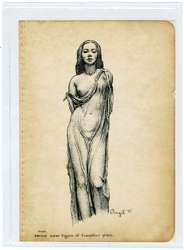 VIRGIL FINLAY   VENUS ILLUSTRATION ORIGINAL ART (1935)  
