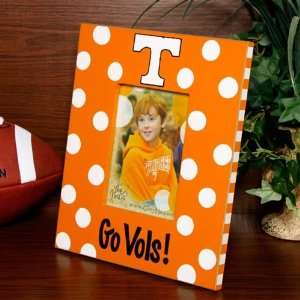   Tennessee Orange Polka Dot Vertical Picture Frame: Office Products