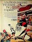 1971 Lou Brock Cardinals Baseball Converse Shoes~Spikes~S​ports 