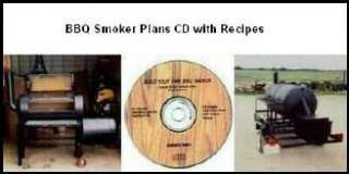 How To Build Any Size BBQ Smoker, Plans Cd /w Recipes  