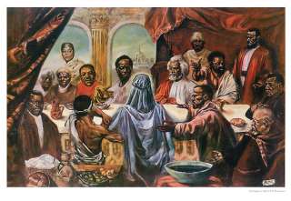 Last Supper Cornell Barnes African American Print  