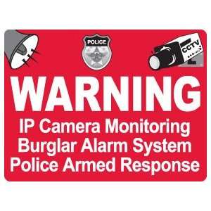   ) Waterproof Security Camera Warning Stickers Decals 