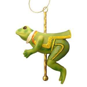  Carousel Merry Go Round Frog Christmas Ornament