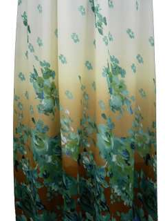 Style : Chiffon floral maxi hippie summer holiday sun evening dress.