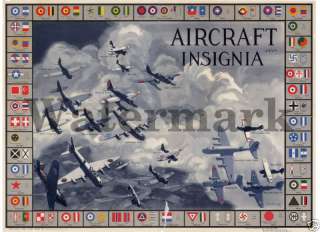 WWII Aircraft Insignia Poster 18x24  