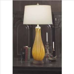  Lite Source Norah Art Glass Night Light Table Lamp: Home 