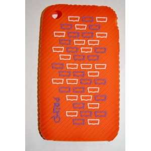  KingCase iPhone 3G & 3GS Silicone Skin Case (Orange with 