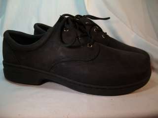 Dunham Womens Lace Up Shoes Black Suede Abzorb Sole Size 11B  