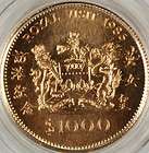 1986 Hong Kong $1000 Royal Visit Gold Coin, Queen Elizabeth II, In Box 