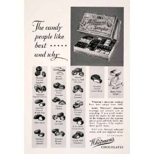   Nuts Candy Confection Sampler Box   Original Print Ad: Home & Kitchen