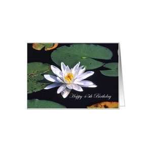  Happy 45th Birthday Water Lily Flower Card: Toys & Games