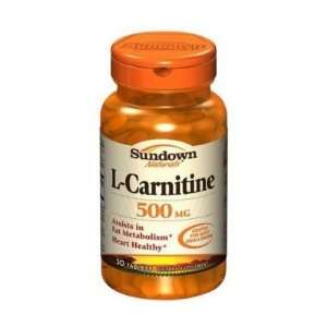  Sundown Naturals  L Carnitine, 500mg, 30 caplets Health 