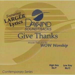   Thanks [Accompaniment/Performance Track] Made Popular By WOW Worship