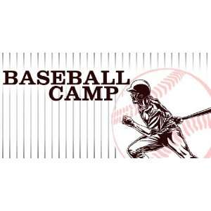  3x6 Vinyl Banner   Baseball Camp 
