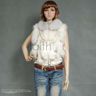 Real Fox Fur Vest/Gilet/Waist/Waistcoat/Jacket 2 color  