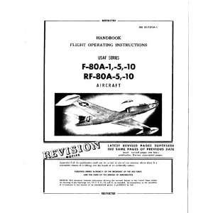  Lockheed F 80 Aircraft Flight Manual Lockheed Books
