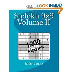    Sudoku 9x9 Vol II Volume II (9781463718329) Sanket Sarang Books