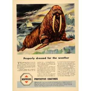   Protective Coating Tar Walrus   Original Print Ad: Home & Kitchen