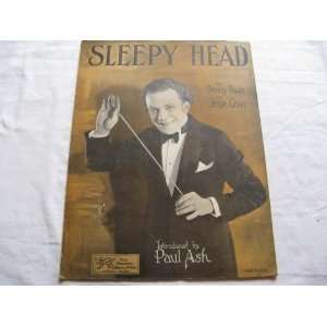  SLEEPY HEAD BENNY DAVIS 1926 SHEET MUSIC FOLDER 368 SHEET 
