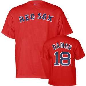  Johnny Damon Majestic Player Name & Number Boston Red Sox Youth T 
