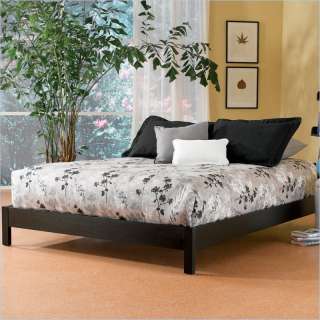 Fashion Bed Group Murray Modern Black Wood Platform Bed 2 PC Bedroom 