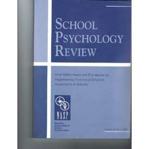  School Psychology Review Vol 30, No. 2, 2001 (Mini Series 