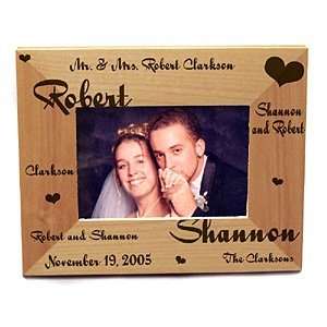    Mr & Mrs Wedding Personalized Picture Frame 