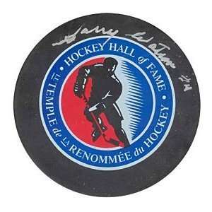   Hand Signed Autographed NHL Hall of Fame Hockey Puck 