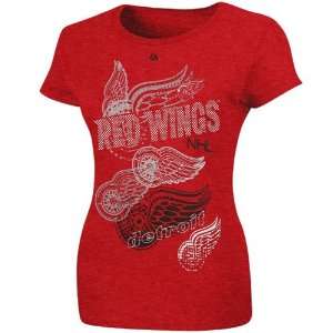  NHL Majestic Detroit Red Wings Ladies Shut Out Play T 