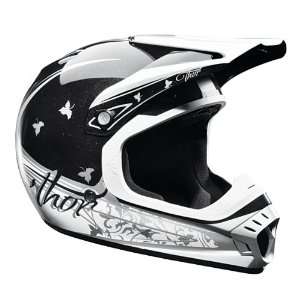  Thor Girls Quadrant Motocross Helmet Black/White Large 