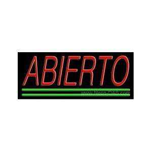  Abierto Open Neon Sign 13 x 32: Home Improvement