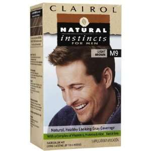   Natural Instincts for Men Hair Color, Light Brown (M9) (Quantity of 4