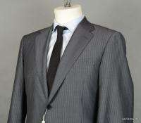   2690 NEW CANALI Italy Wool/Mohair/Silk Blue/Gray Suit 44L 44 eu54L NWT