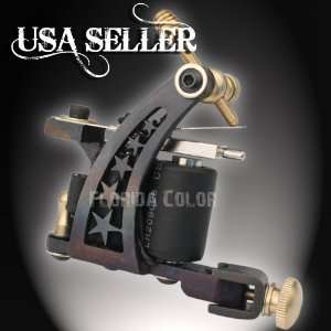 Tattoo Machine Gun Shader or Liner Hand Made Pro Iron 10 Wrap Coil USA 