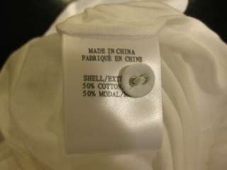   Helmut Lang Batwing Sleeve Lawn Oversized White Cotton Shirt P  
