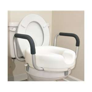  Mabis Hi Riser Locking Raised Toilet Seat w/ Arms Health 