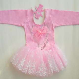   Girl Fairy Leotard Ballet Tutu Dance Party Skate Dress 2 6Y  