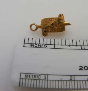 1930s Kappa Delta Pi Sorority Key Pin 14 Karat 14k  