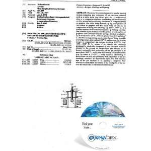  NEW Patent CD for PROCESS AND APPARATUS FOR HEATING OXYGEN 